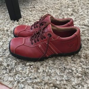 Dr. Martens Women Leather Red Shoes